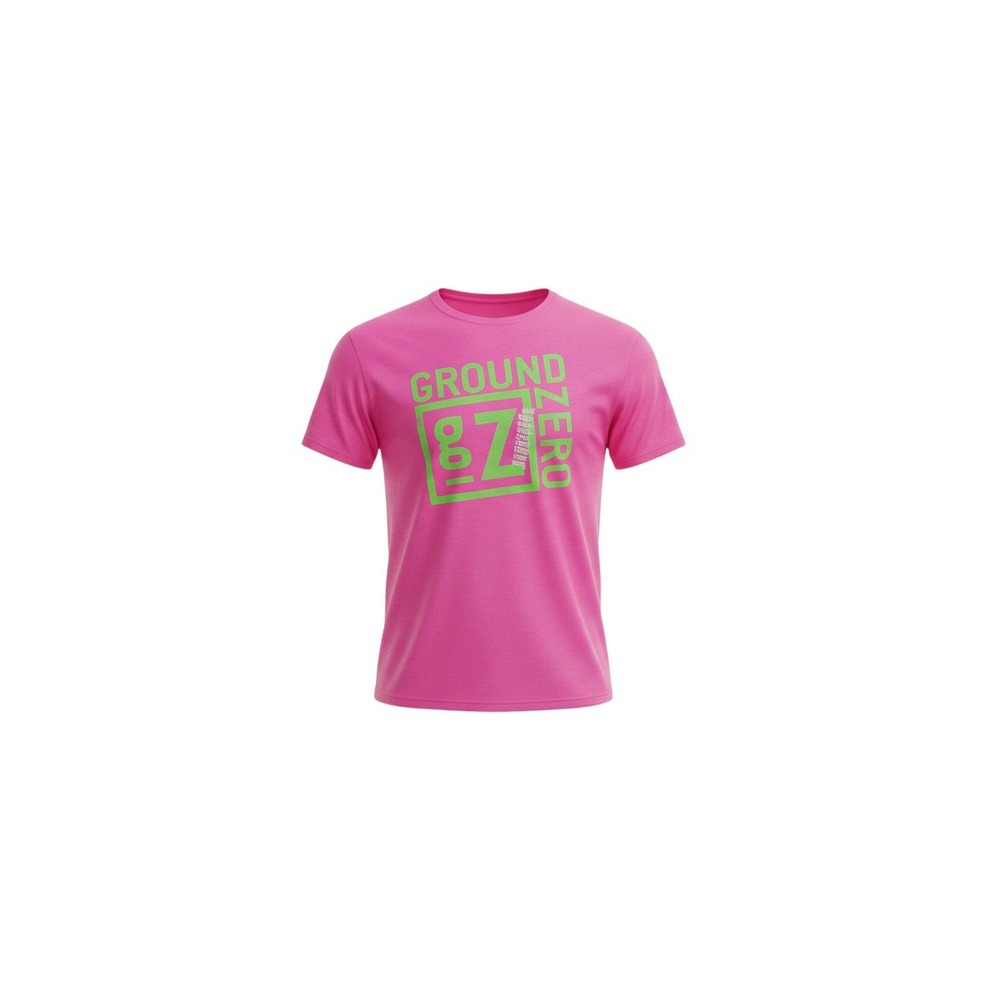 District T-Shirt Mens Large Pink Ground Zero 87 Graphic Short Sleeve Tee